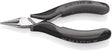 KNIPEX Elektronik-Greifzange ESD 115 mm – flachbreite Backen, spiegelpoliert, Form 3