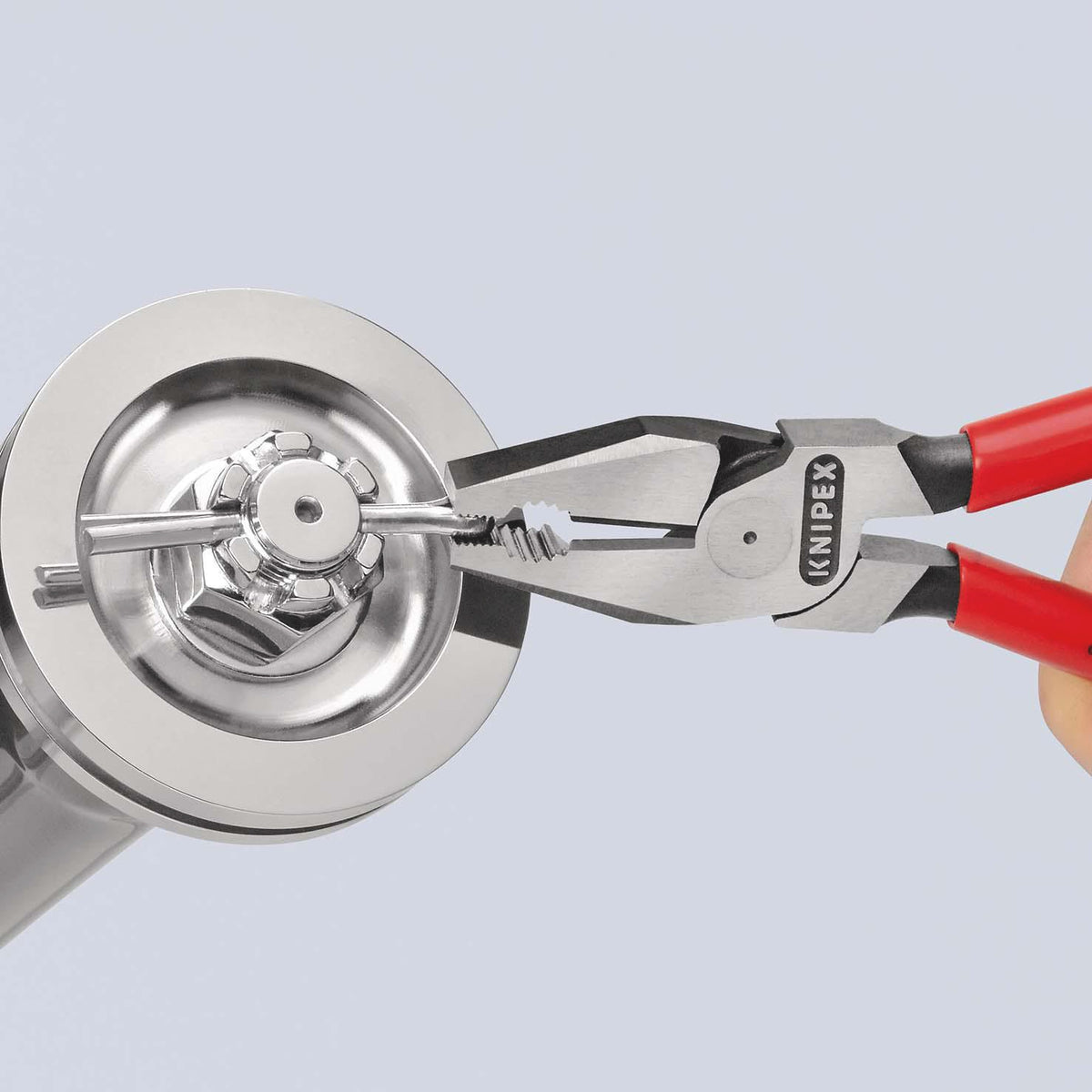 KNIPEX Kraftkombizange 180 mm mit Comfort-Griff – 35 % Kraftersparnis, poliert