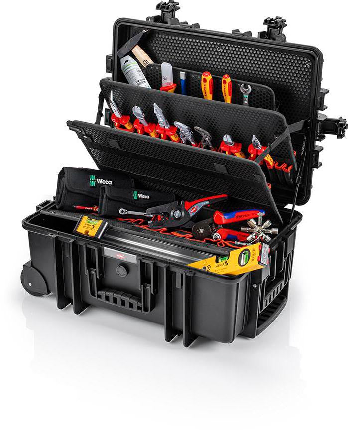 KNIPEX Werkzeugkoffer Robust45 Move 66-tlg. – Schlagfester Profi-Koffer für Elektriker
