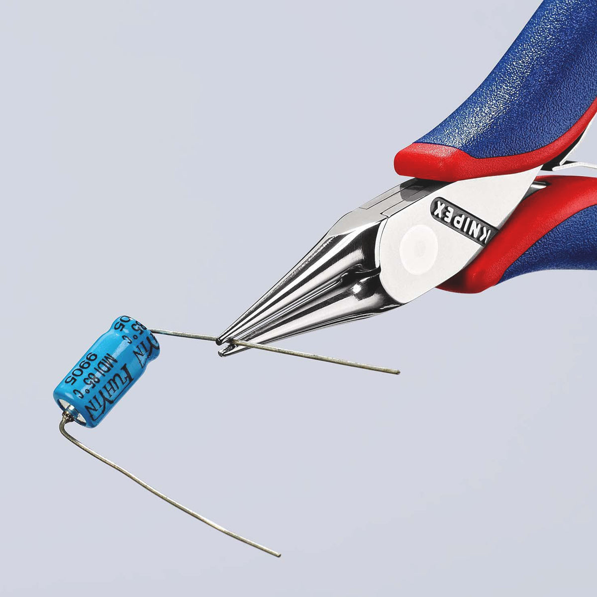 KNIPEX Elektronik-Greifzange 115 mm mit flachbreiten Backen und Kunststoffüberzug