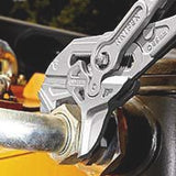 KNIPEX Zangenschlüssel 400 mm – Spannweite 85 mm, verchromt, mit Kunststoffüberzug