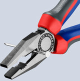 KNIPEX Kombizange 160 mm mit Comfort-Griff – polierter Kopf, induktiv gehärtete Schneiden