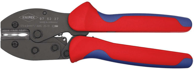 KNIPEX Crimpzange PreciForce® 220 mm für 0,5–6 mm² – Einhandbedienung, Präzisionsprofile