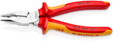 KNIPEX Spitzkombizange 145 mm VDE-isoliert, Mehrkomponentenhüllen, verchromt
