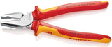 KNIPEX Kraftkombizange VDE 225 mm – 35 % Kraftersparnis, verchromt, Mehrkomponenten-Griff