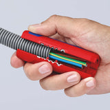 KNIPEX Abmantelungswerkzeug TwistCut 100 mm für Wellrohre und Litzen 0,2–4 mm²