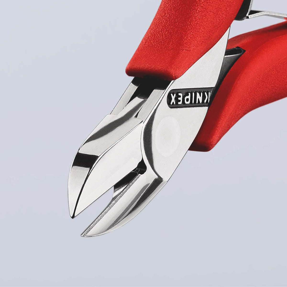 KNIPEX Elektronik-Seitenschneider 115 mm, spiegelpoliert, mit Facette und Öffnungsfeder
