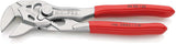 KNIPEX Zangenschlüssel 400 mm – Spannweite 85 mm, verchromt, mit Kunststoffüberzug