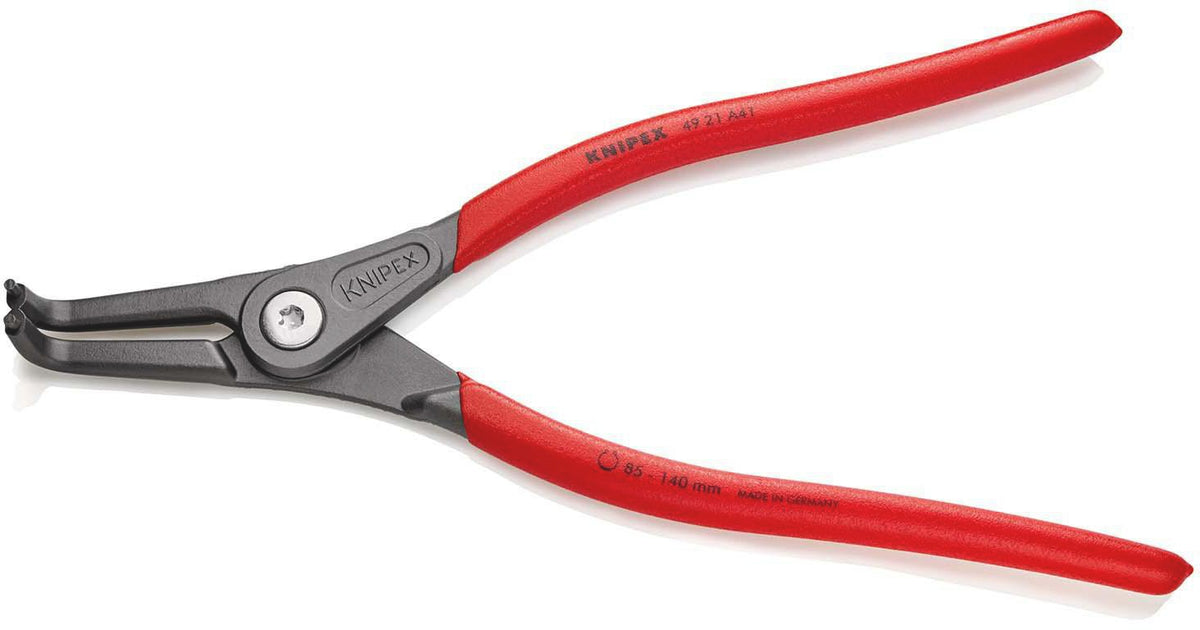 KNIPEX Außensicherungsringzange A 01 für Wellen Ø 3-10 mm, 90° gewinkelt, 130 mm