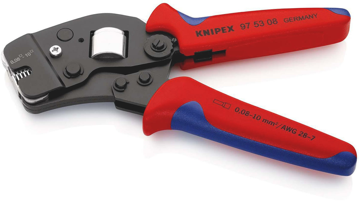 KNIPEX Crimpzange 190 mm für Aderendhülsen 0,08-10+16 mm² selbsteinstellend