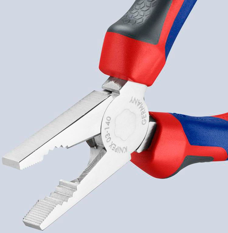 KNIPEX Kombizange 140 mm verchromt mit Comfort-Griff – Präzision für Handwerk und Elektro