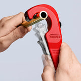 KNIPEX Rohrabschneider TubiX® 6-35 mm – QuickLock-Einhandschnellfixierung für Kupfer, Messing, Edelstahl
