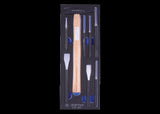 KING TONY Profi-Werkzeuge - Splinttreiber und Hammer-Set, EVAWAVE -8 tlg. 990118PRV