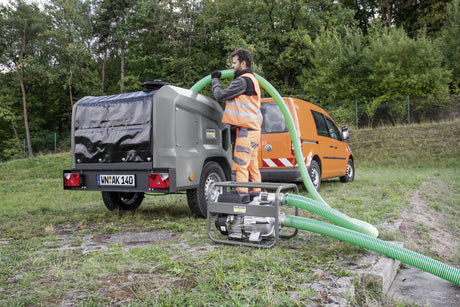 KÄRCHER Absaugschlauch DN 75 mm grün, 5 m – PVC Schlauch für Schmutzwasserpumpen