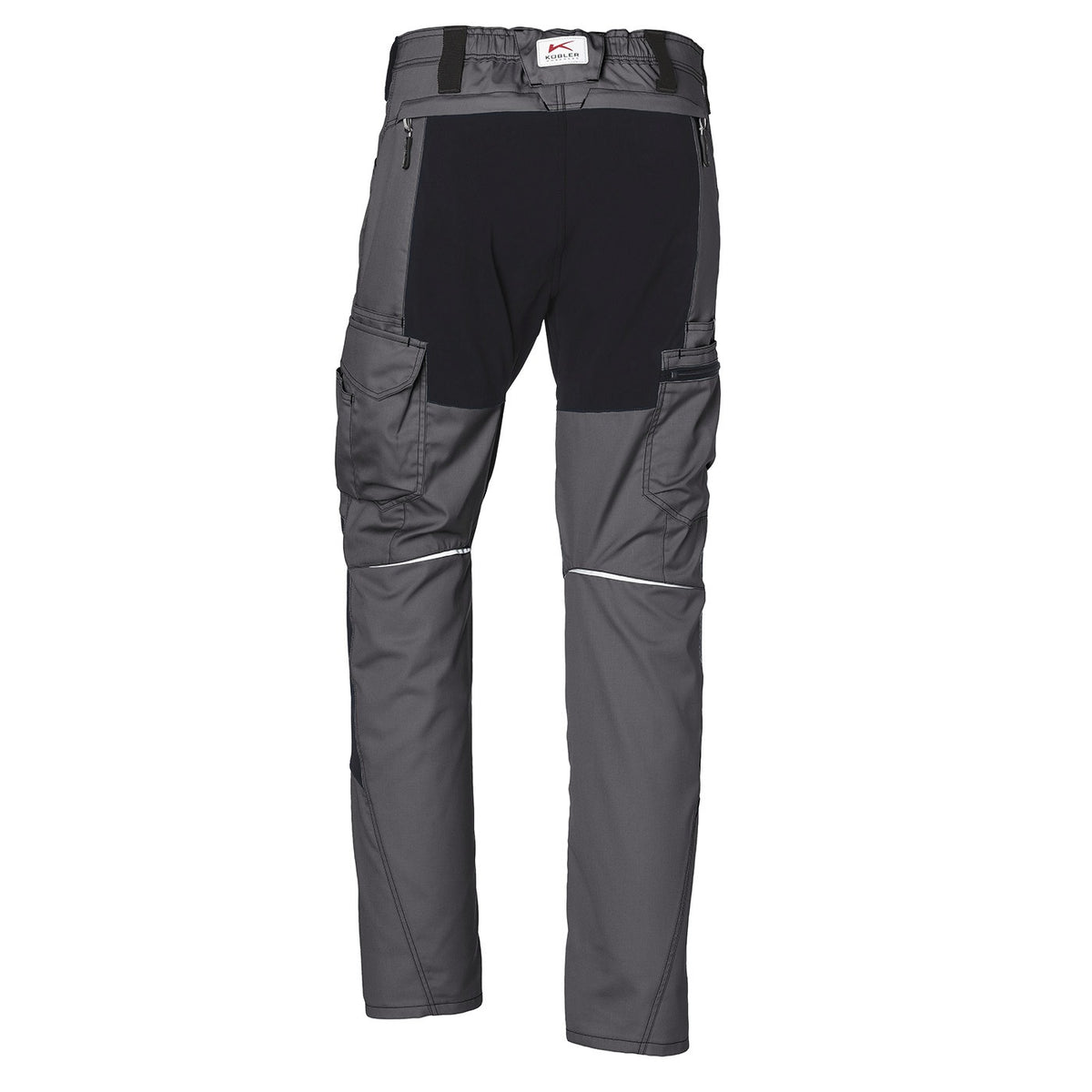 KÜBLER Bundhose ACTIVIQ 2850 anthrazit/schwarz Gr. 48 – Stretch-Arbeitshose mit Smartphonetaschen