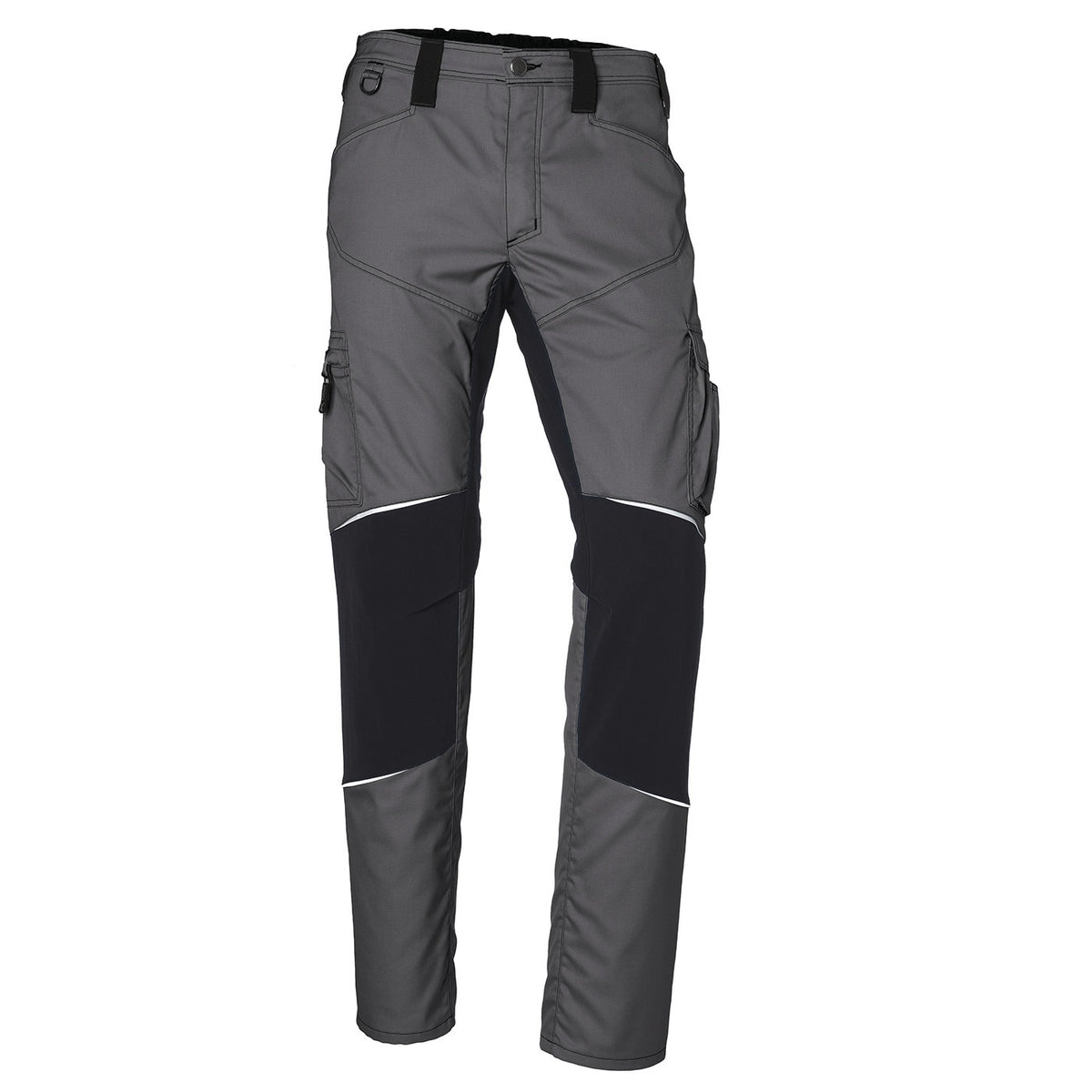 KÜBLER Bundhose ACTIVIQ 2850 anthrazit/schwarz Gr. 48 – Stretch-Arbeitshose mit Smartphonetaschen