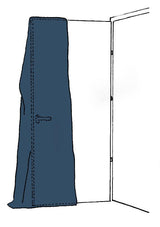 KIRCHNER SIMPROFLEX Fensterschutz 125 cm x 160 cm – Transparente Schutzhülle für Türflügel
