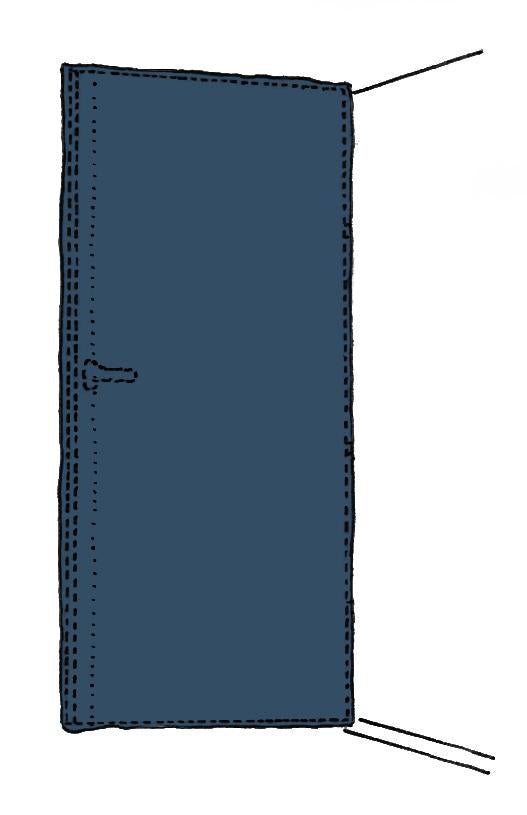 KIRCHNER SIMPROFLEX Fensterschutz 125 cm x 160 cm – Transparente Schutzhülle für Türflügel
