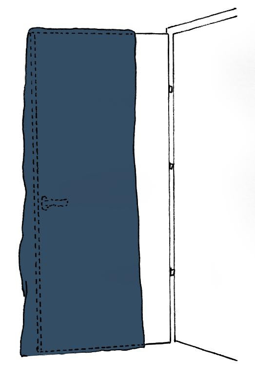 KIRCHNER SIMPROFLEX Fensterschutz 125 cm x 160 cm – Transparente Schutzhülle für Türflügel