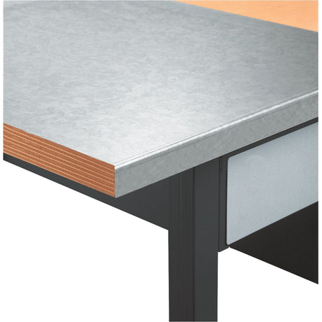 Kraftwerk INDUSTRY Stahlblechabdeckung 1500 mm für Werkbankplatte 40 mm, 13 KG