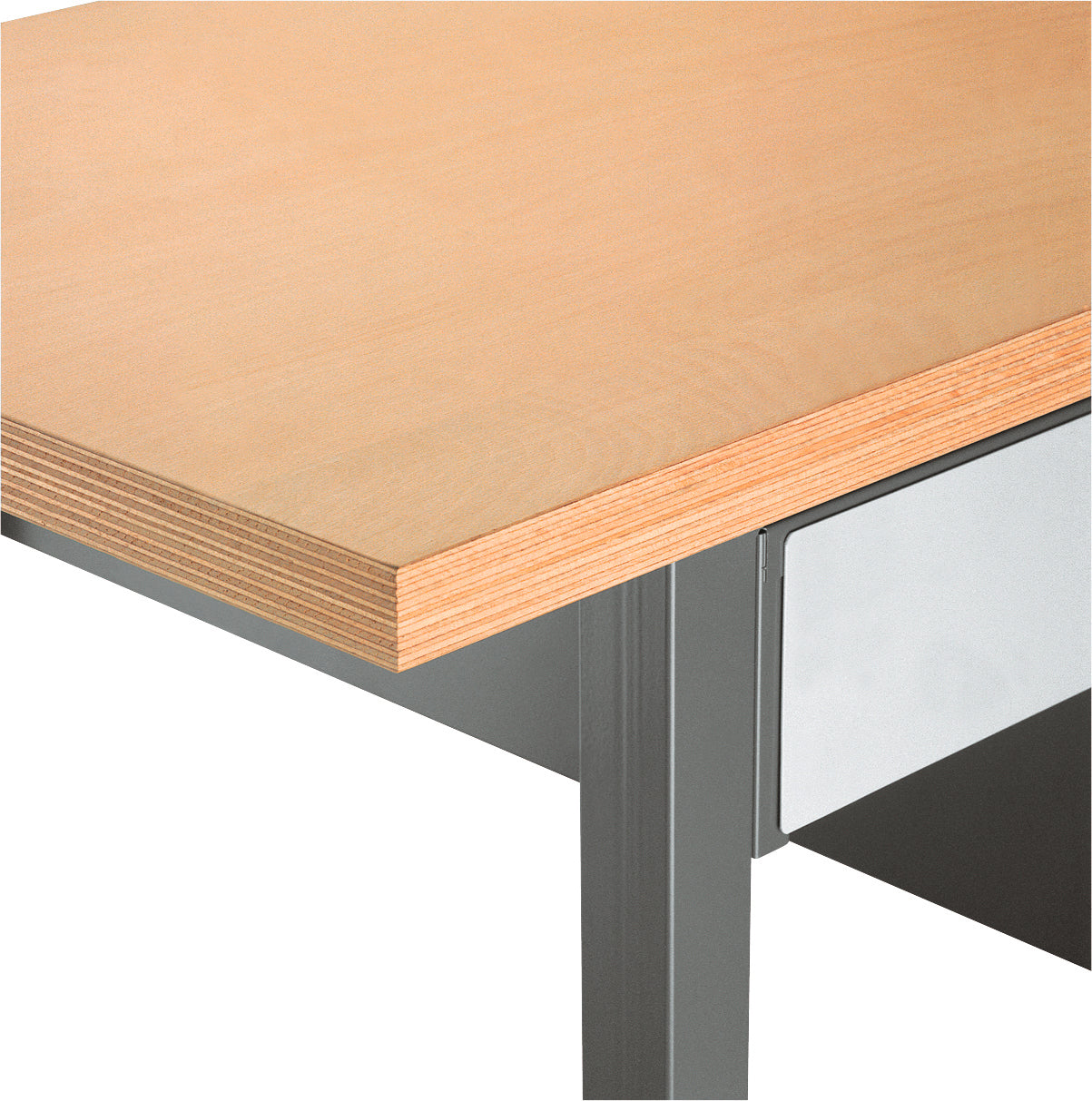 Kraftwerk INDUSTRY Werkbankplatte 2000x700 mm, Buche Multiplex 40 mm, 32 KG