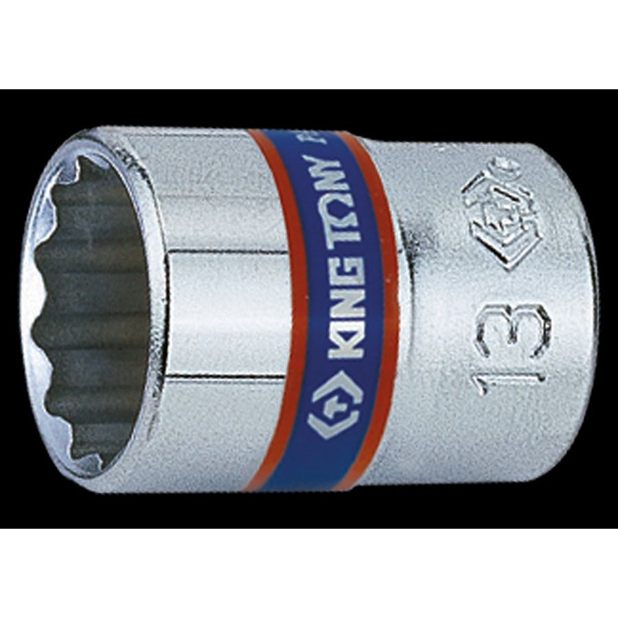 KING TONY Profi-Werkzeuge - 1/4" 12-Kant  Steckschlüssel-Einsatz, metrisch - 13 mm 233013M