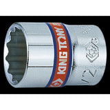 KING TONY Profi-Werkzeuge - 1/4" 12-Kant Steckschlüssel-Einsatz - 3/8 233012S