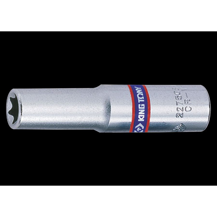 KING TONY Profi-Werkzeuge - 1/4" TORX®-Steckschlüssel-Einsatz, lang - E5 227505M
