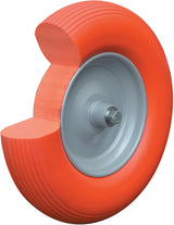 MÜBA Polymeres Rad 400 mm mit Kugellager & Achse Ø 17 mm – Radbreite 100 mm