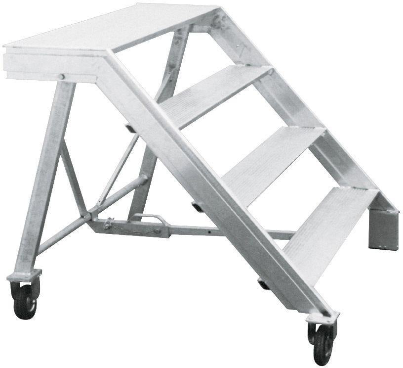 MÜBA Maurertreppe Tritthöhe 0,23 m – Aluminium, Stufenlänge 1,15 m, 29 kg