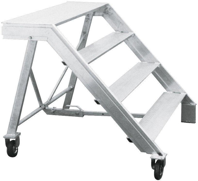 MÜBA Maurertreppe Tritthöhe 0,23 m – Aluminium, Stufenlänge 1,15 m, 29 kg