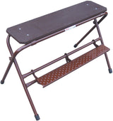 MÜBA Klappbock STA lackiert – Standfester, zusammenklappbarer Bock aus Stahl mit rutschfester Stufenauflage