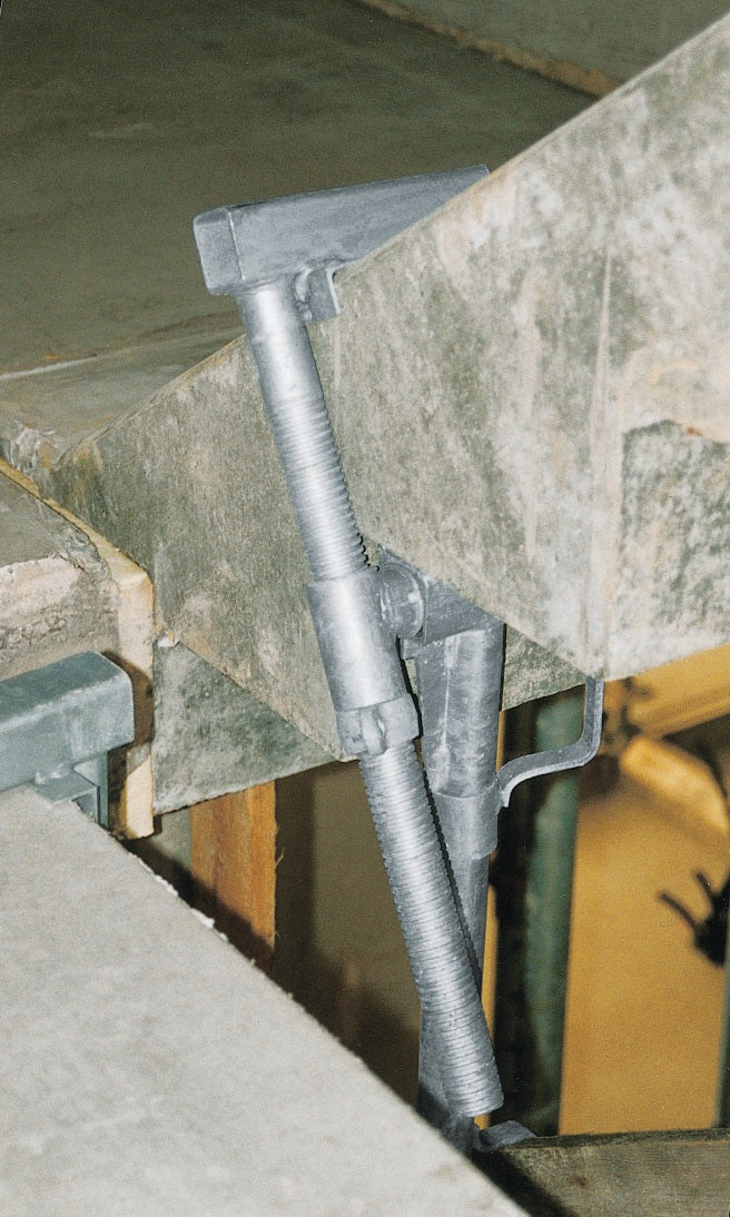MÜBA Schutzgeländerzwinge 1000 mm – Stahl verzinkt, verstellbar 0–400 mm