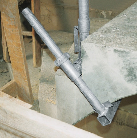 MÜBA Schutzgeländerzwinge 1000 mm – Stahl verzinkt, verstellbar 0–400 mm