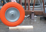 MÜBA Polymeres Rad 400 mm mit Kugellager & Achse Ø 17 mm – Radbreite 100 mm