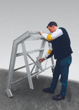 MÜBA Maurertreppe Tritthöhe 0,23 m – Aluminium, Stufenlänge 1,15 m, 29 kg