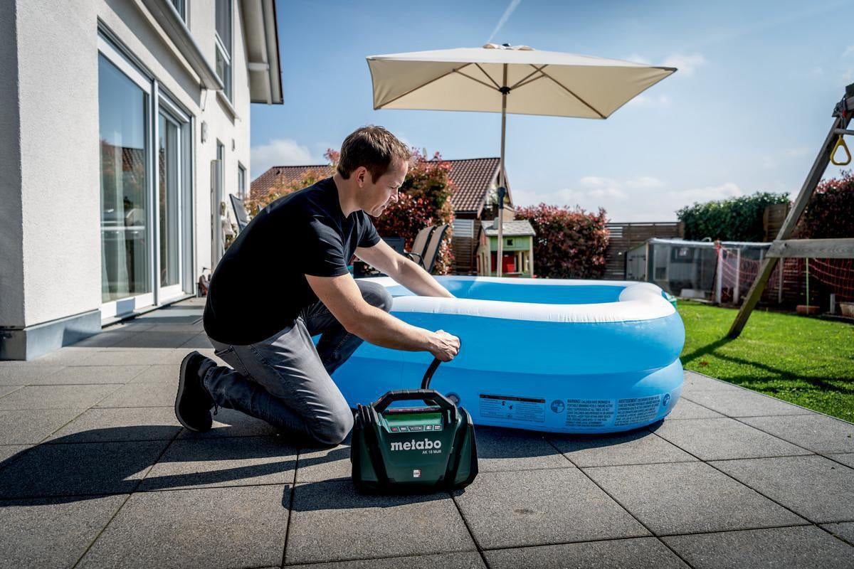 METABO Akku-Kompressor AK 18 Multi 18 V 16 l/min 11 bar mit Hochdruck- und Volumenfunktion