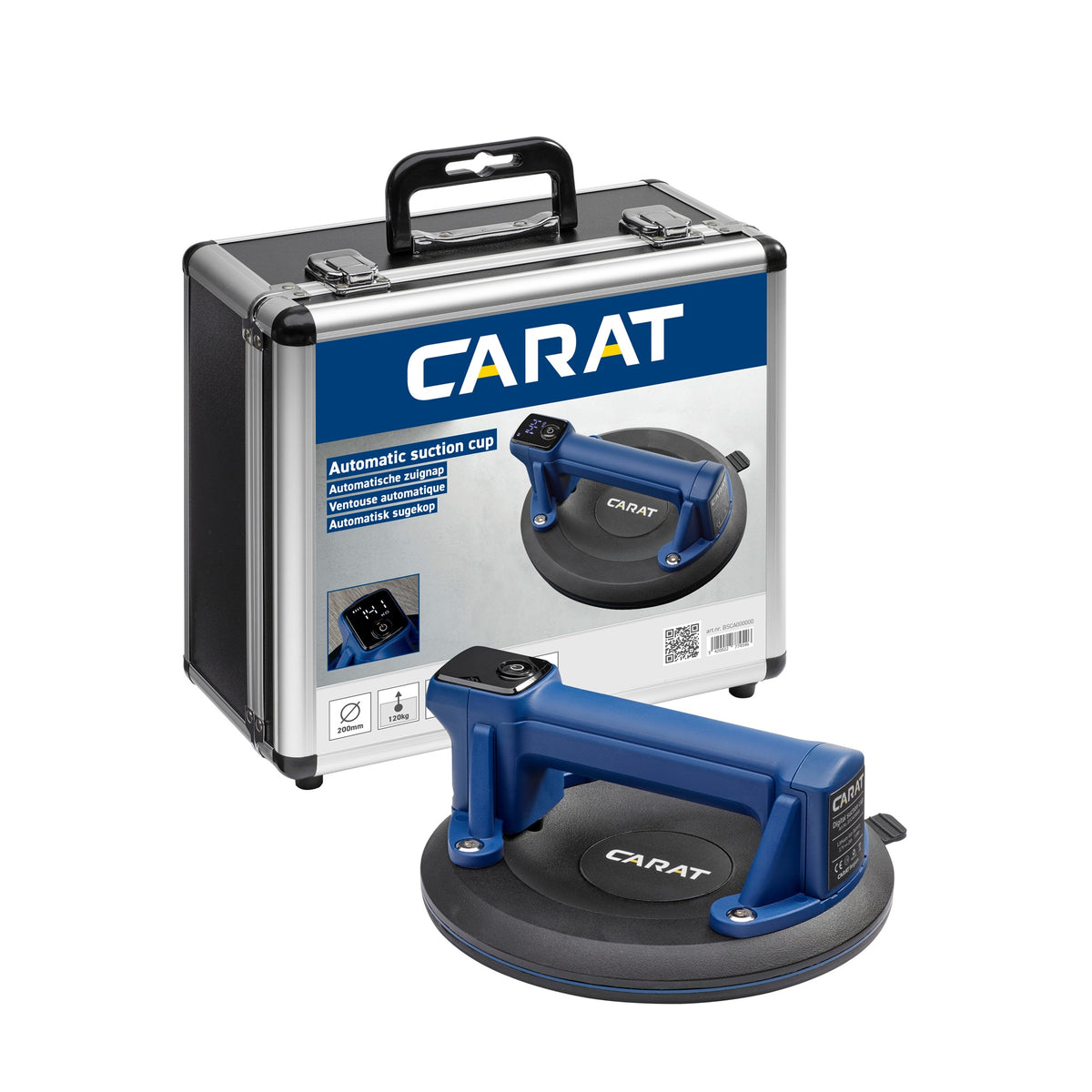 CARAT Akku-Saugnapf 3,7 V 2 Ah 200 kg mit digitaler Überwachung