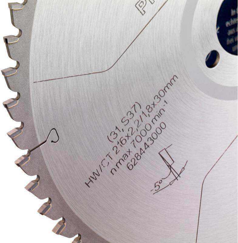 METABO Kreissägeblatt aluminium cut professional 216 x 2,2/1,8 x 30 mm Z 58 FZ/TZ 5° negativ