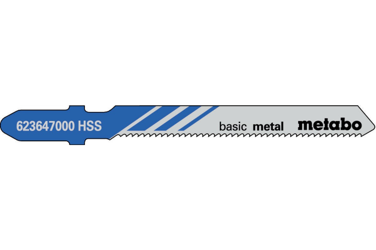 METABO Stichsägeblätter Classic Nutz-Länge 106 mm HSS gefräst gewellt 5 Stück