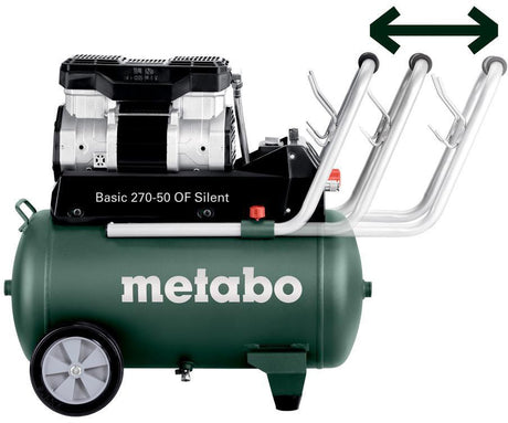 METABO Kompressor Basic 270-50 OF Silent – 50 l, 10 bar, 250 l/min, ölfrei