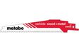 Metabo Säbelsägeblatt carbide wood + metal 150 mm – Hartmetall-bestückt für härteste Abbrucharbeiten