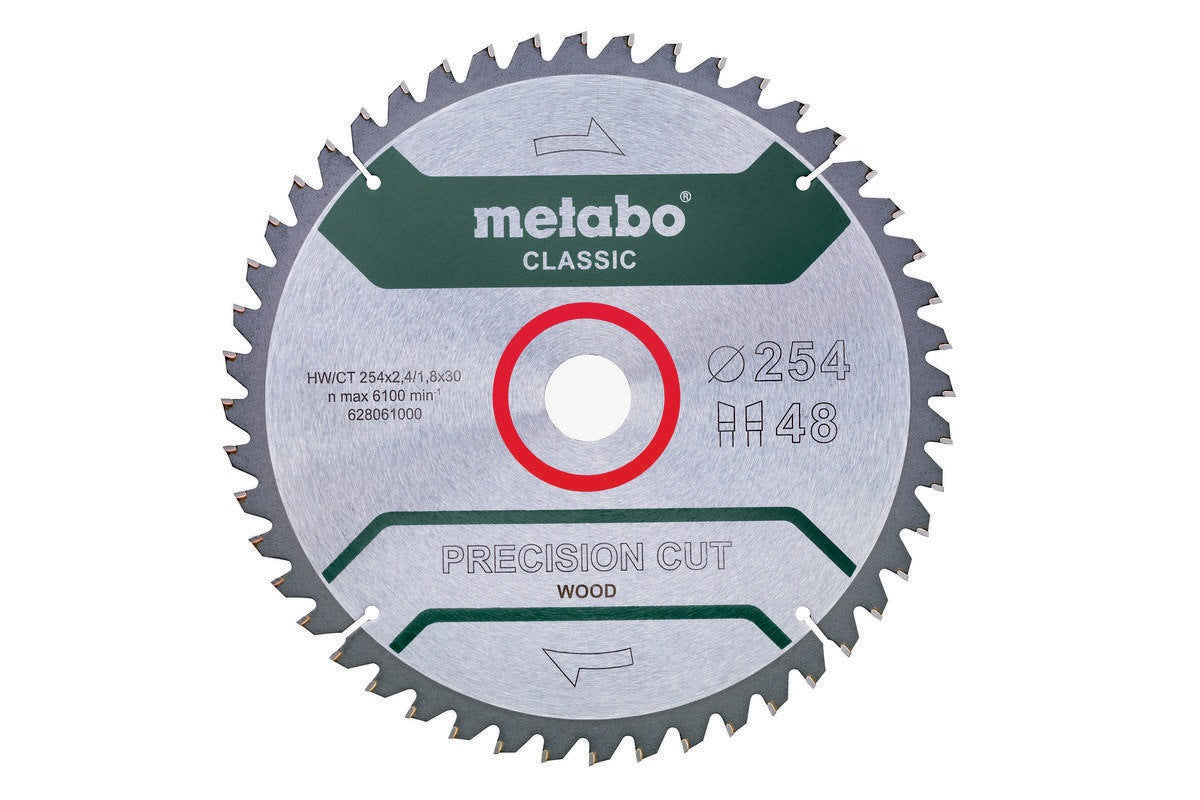 Metabo Kreissägeblatt cordless cut wood classic 165 mm Z18 HW/CT für Akku-Sägen