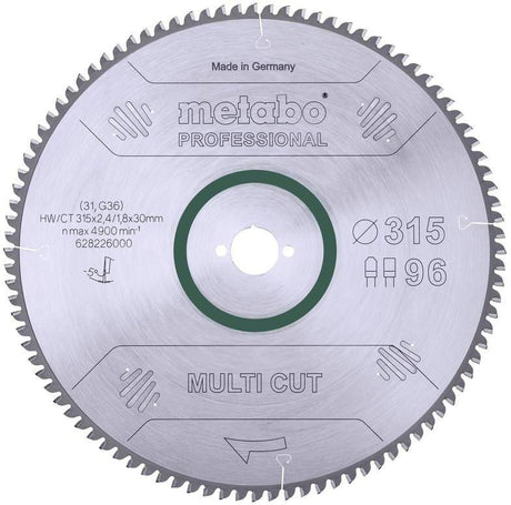 Metabo Kreissägeblatt Precision Cut Wood Professional D216xB2,4xBohrung30mm 48Z WZ