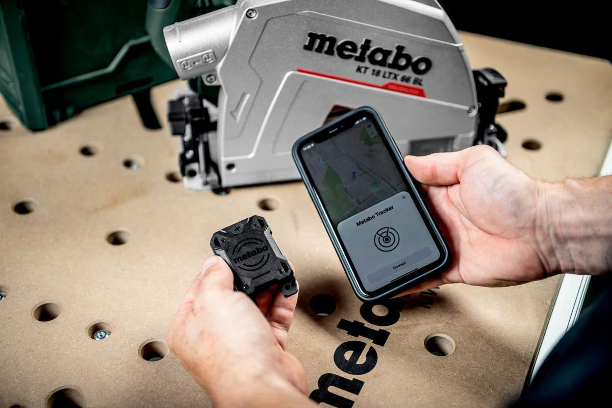 METABO Tracker für iOS und Android – IP67 Staub- und Wasserschutz, weltweites Tracking
