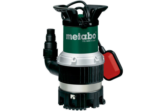 METABO Tauchpumpe TPS 16000 S Combi – 16000 l/h, 9,5 m Förderhöhe, 970 W, für Klar- & Schmutzwasser
