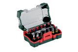 Metabo Bitsatz 32-teilig S2-Stahl mit Bithalter 65 mm und Farbcodierung