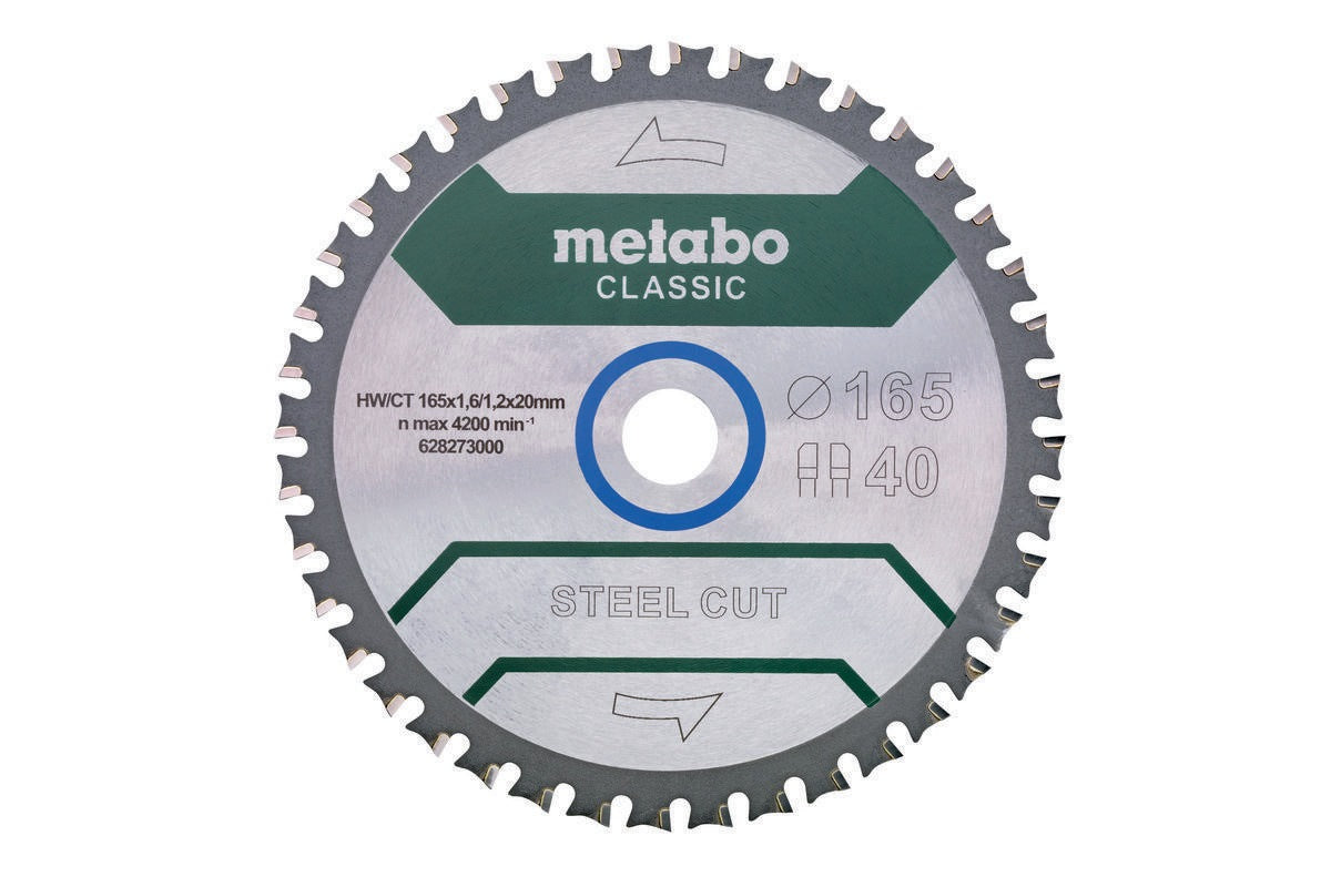 Metabo Kreissägeblatt Steel Cut Classic 165 mm – Für saubere Kaltschnitte in Metall