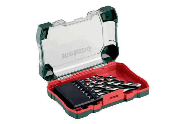 Metabo Holzbohrersatz 8-teilig CV-Stahl mit Zentrierspitze 3-10 mm