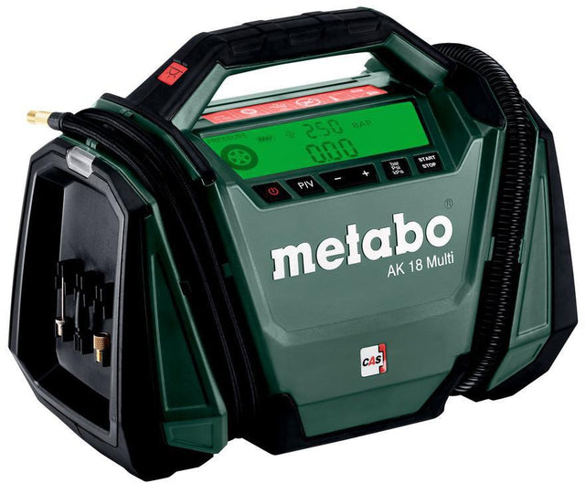 METABO Akku-Kompressor AK 18 Multi 18 V 16 l/min 11 bar mit Hochdruck- und Volumenfunktion